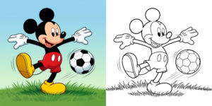 ft - Coloriage Mickey Sport ft