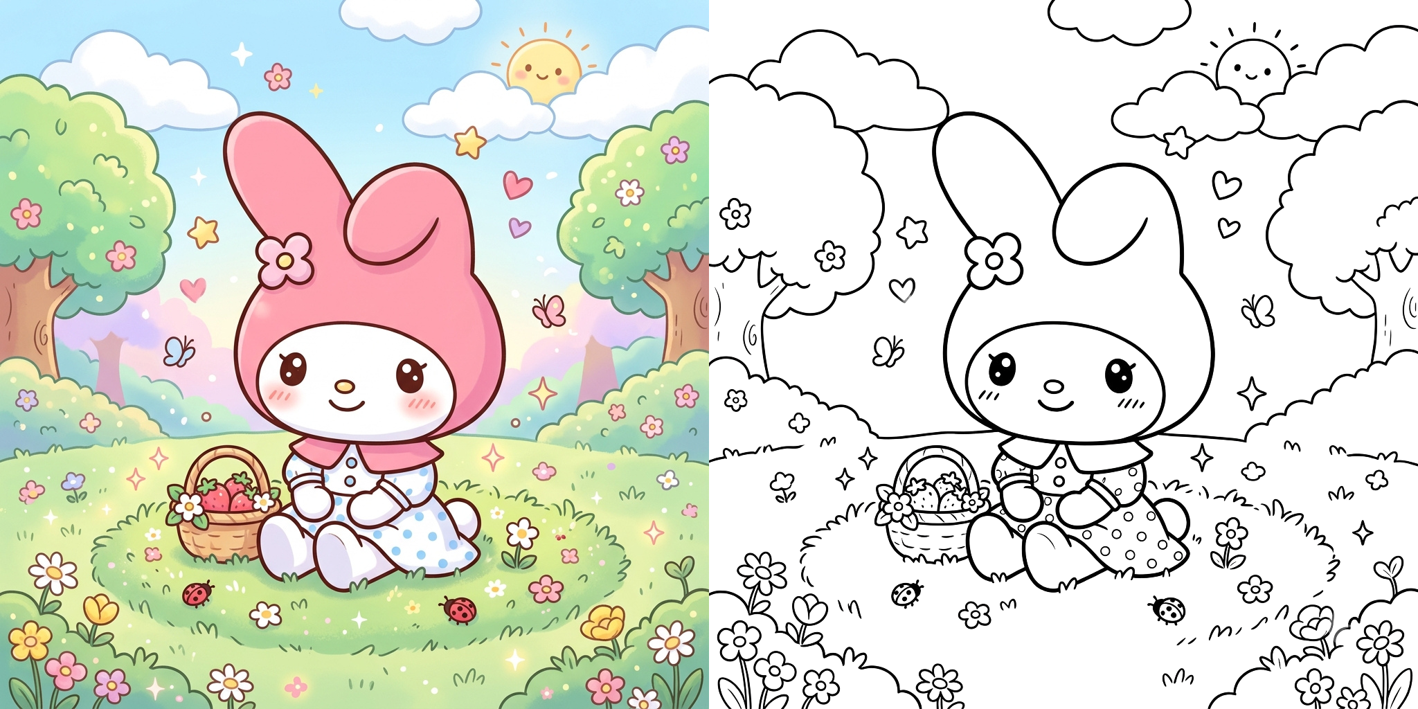 ft - Coloriage My Melody ft