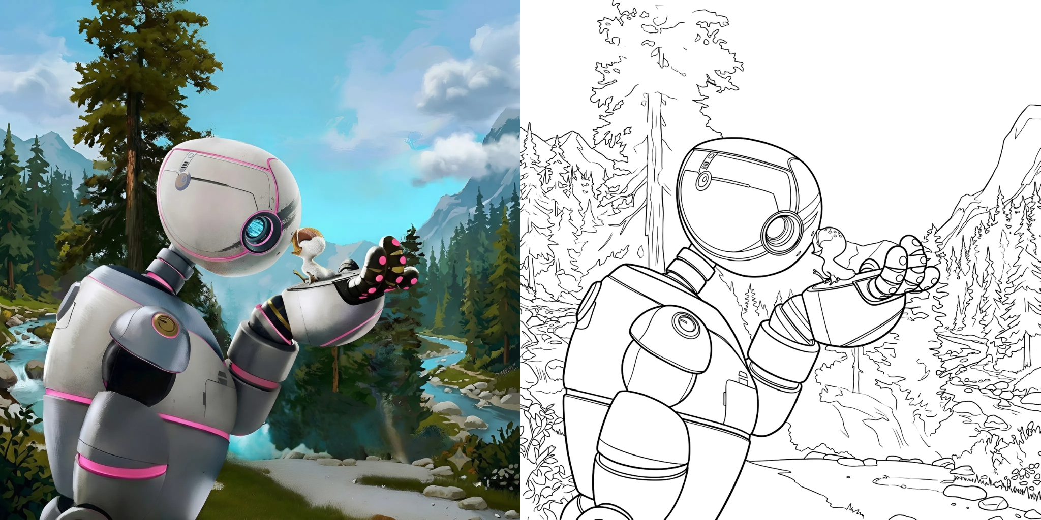 ft - Coloriage Robot Sauvage ft