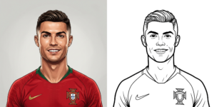 ft - Coloriage Ronaldo ft