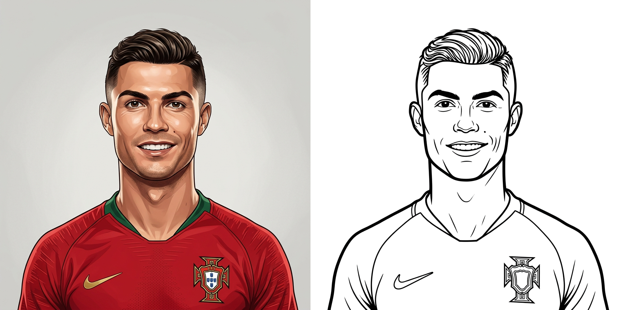 ft - Coloriage Ronaldo ft