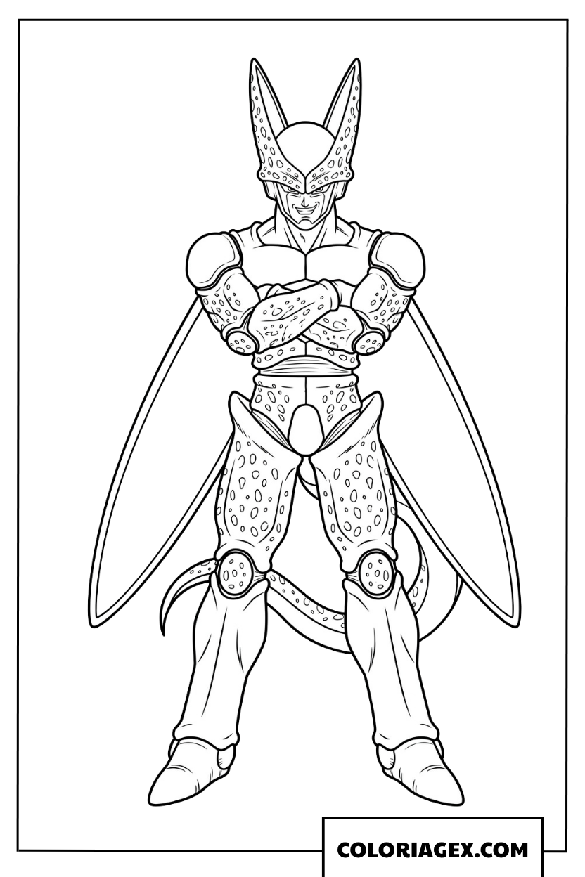 Coloriage de Cell sous sa forme ultime