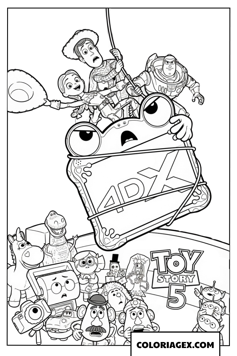 Coloriage de la mission sauvetage avec Lilypad