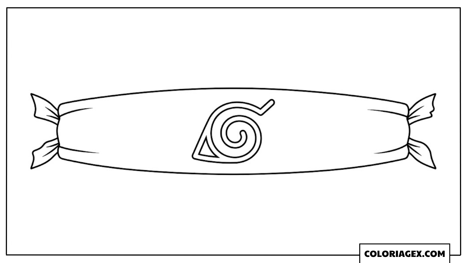 Coloriages bandeau de Konoha