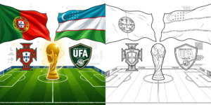 ft - Coupe du Monde 2026 : Coloriage Portugal vs Ouzbékistan ft