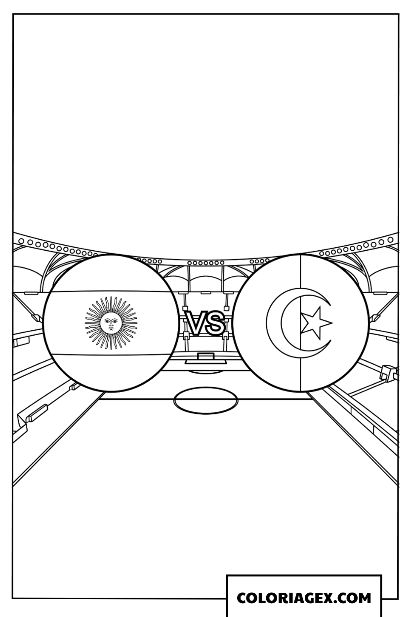 Dessin d un grand stade de football pour les petits