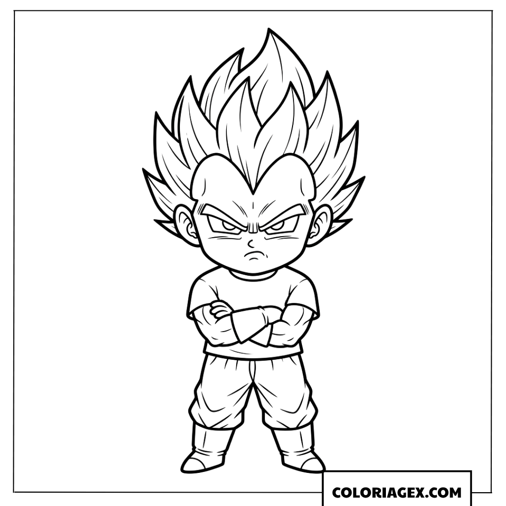 Dessin de Vegeta Chibi