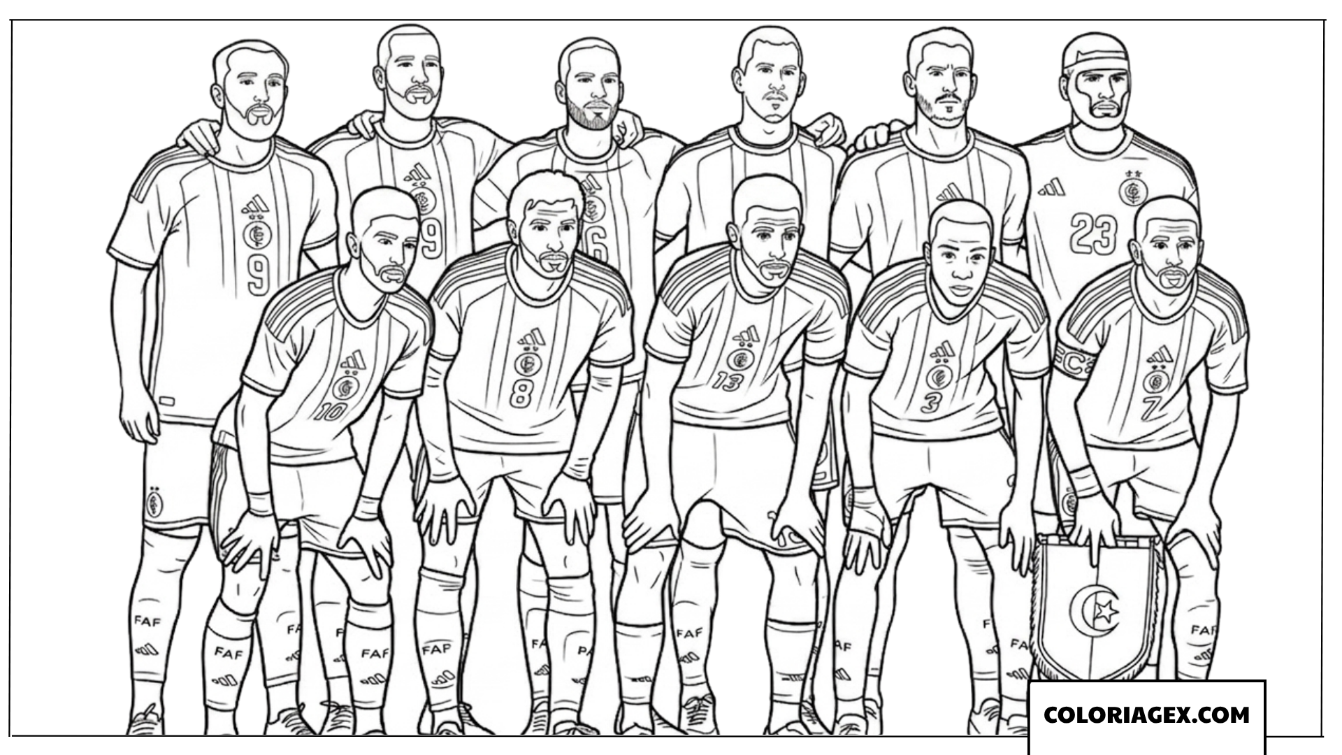Dessin de l equipe nationale d Algerie au mondial