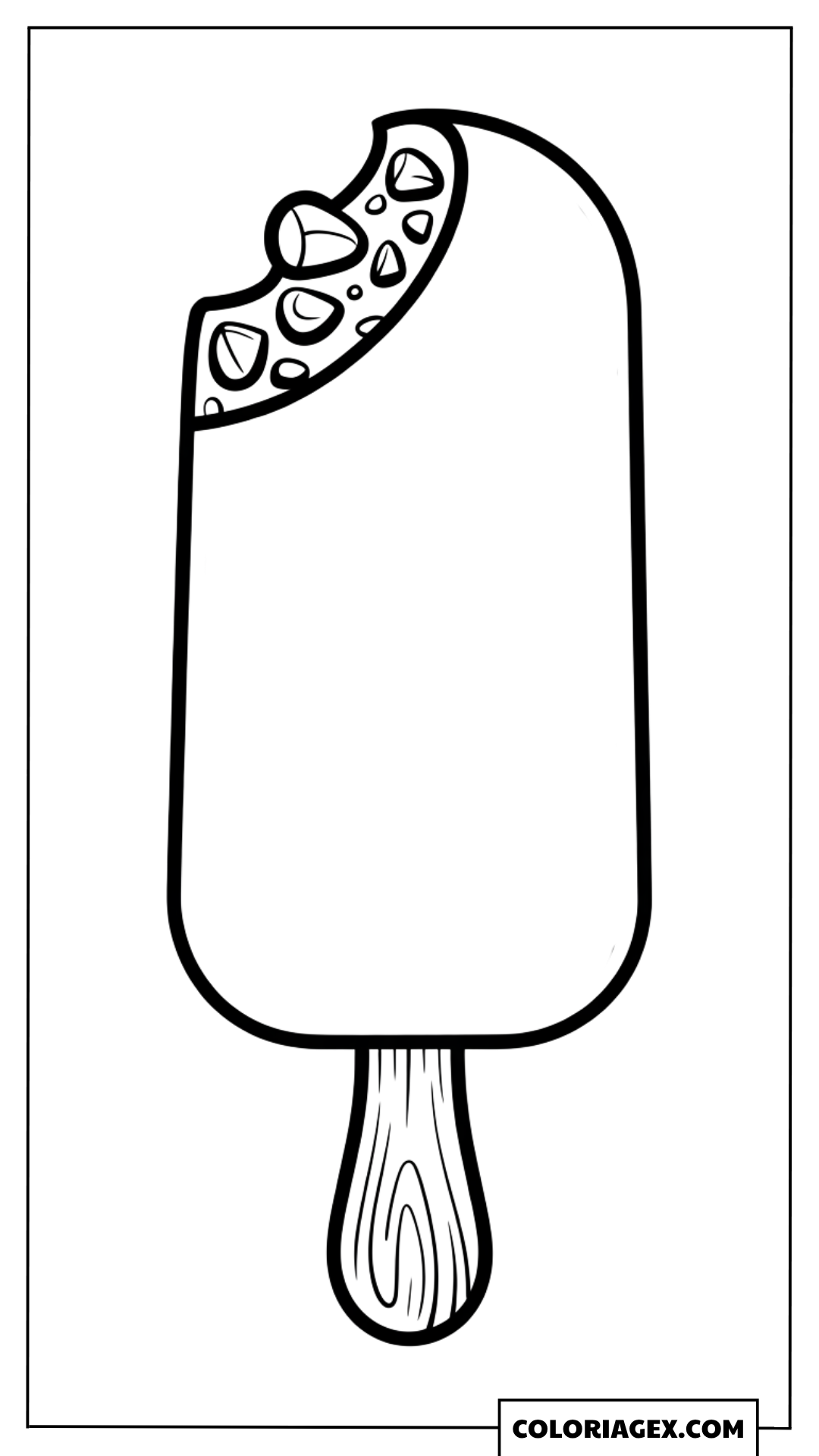 Esquimau mordillé coloriage