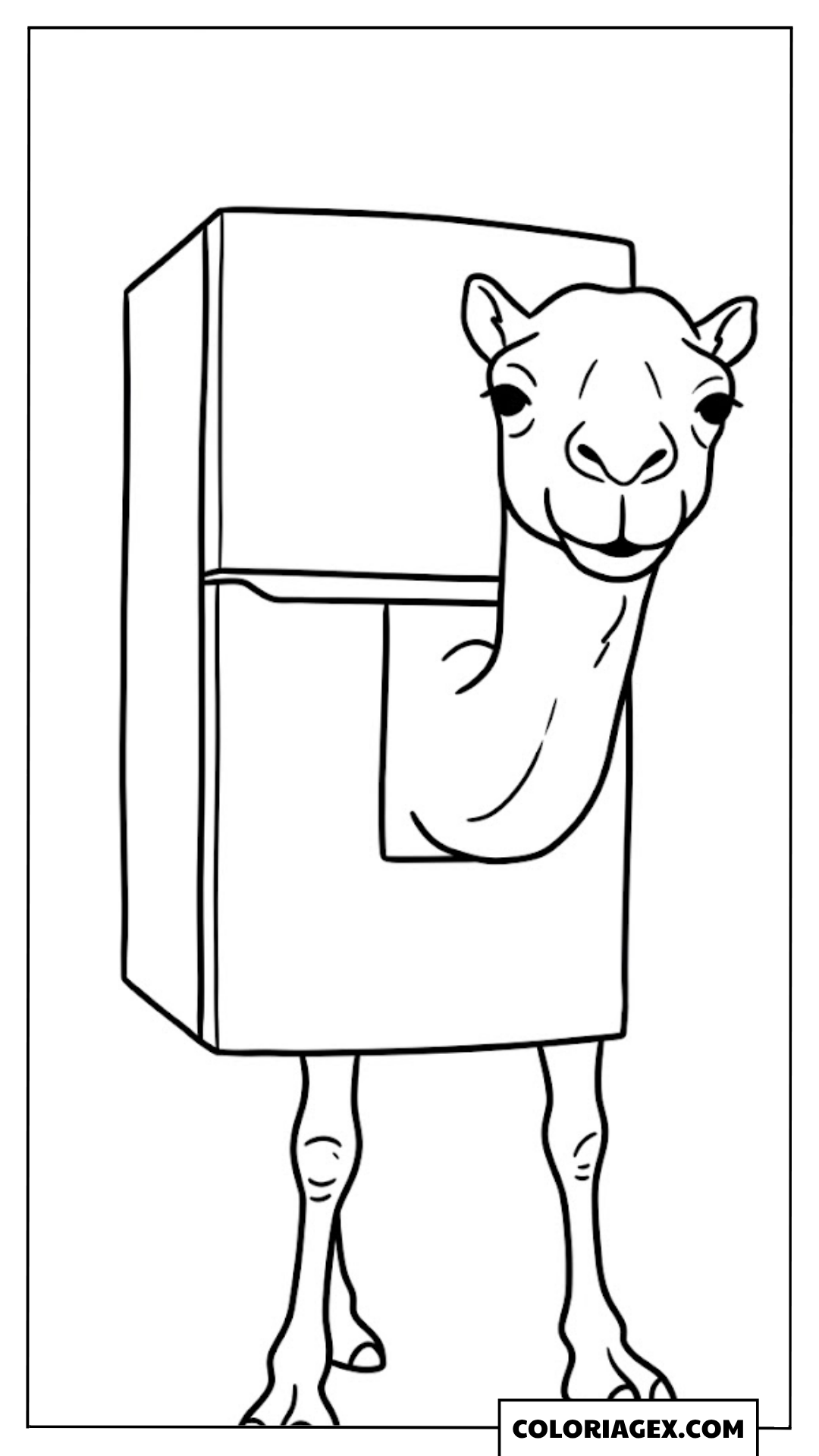Frigo Camelo coloriage