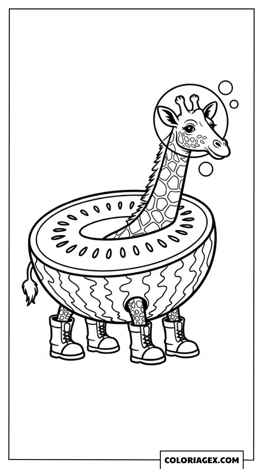 Giraffa Celeste coloriage