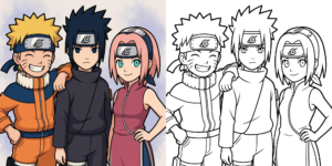 ft - dessins Naruto avec des amis ft