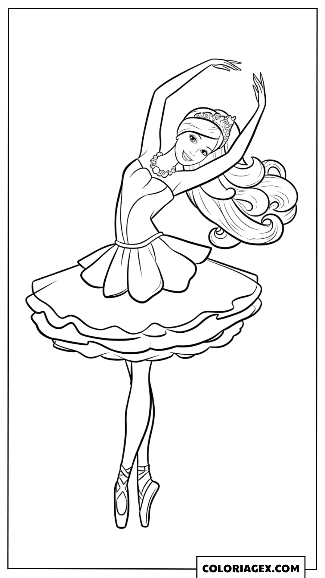 Coloriage Barbie en attitude