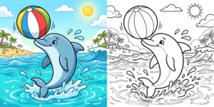 ft - Coloriage Dauphin ft