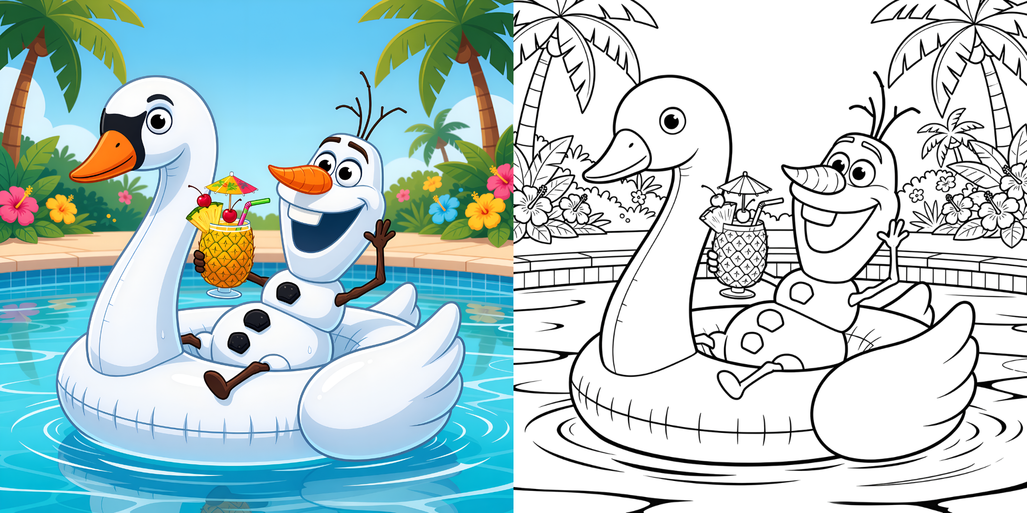 ft - Coloriage Disney Été ft
