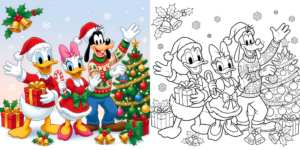 ft - Coloriage Disney Noël ft
