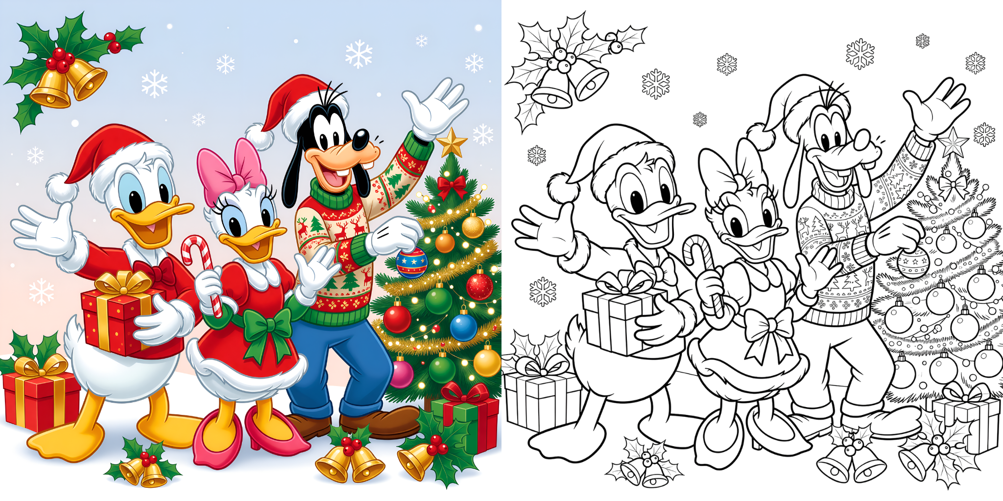 ft - Coloriage Disney Noël ft