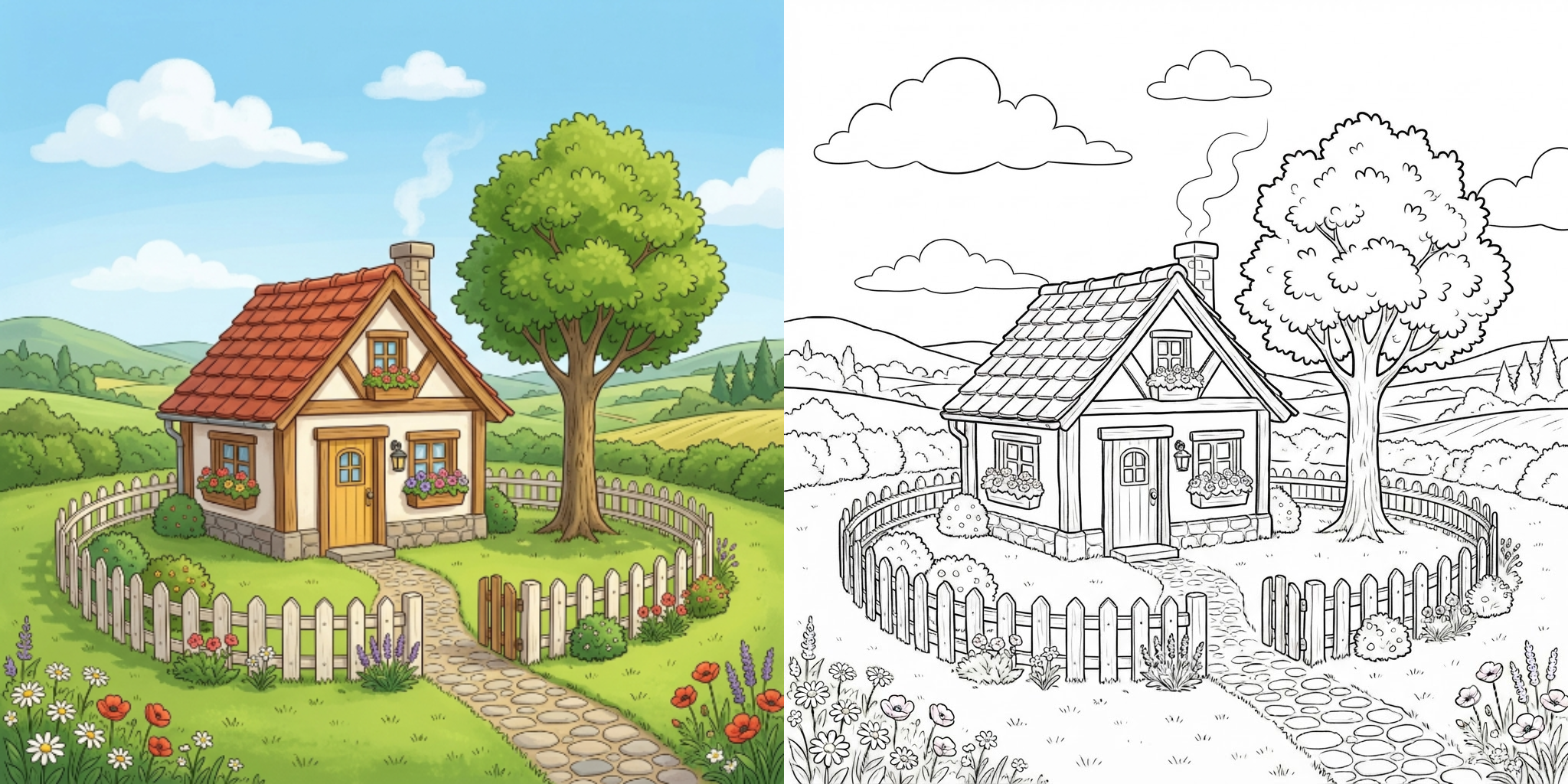 ft - Coloriage Facile Maison Dessin ft