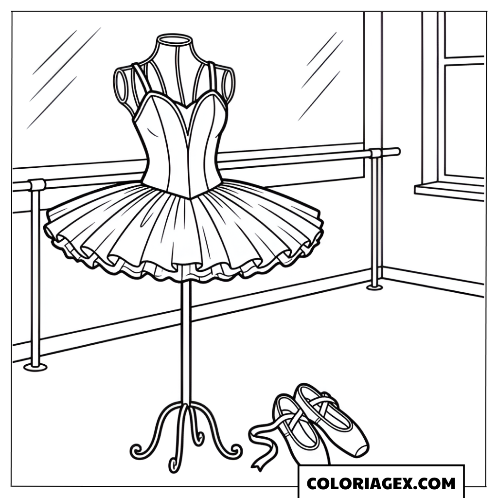 Coloriage Mannequin dans studio