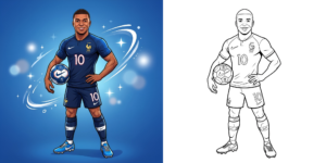 ft - Coloriage Mbappé ft
