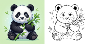 ft - Coloriage Panda ft