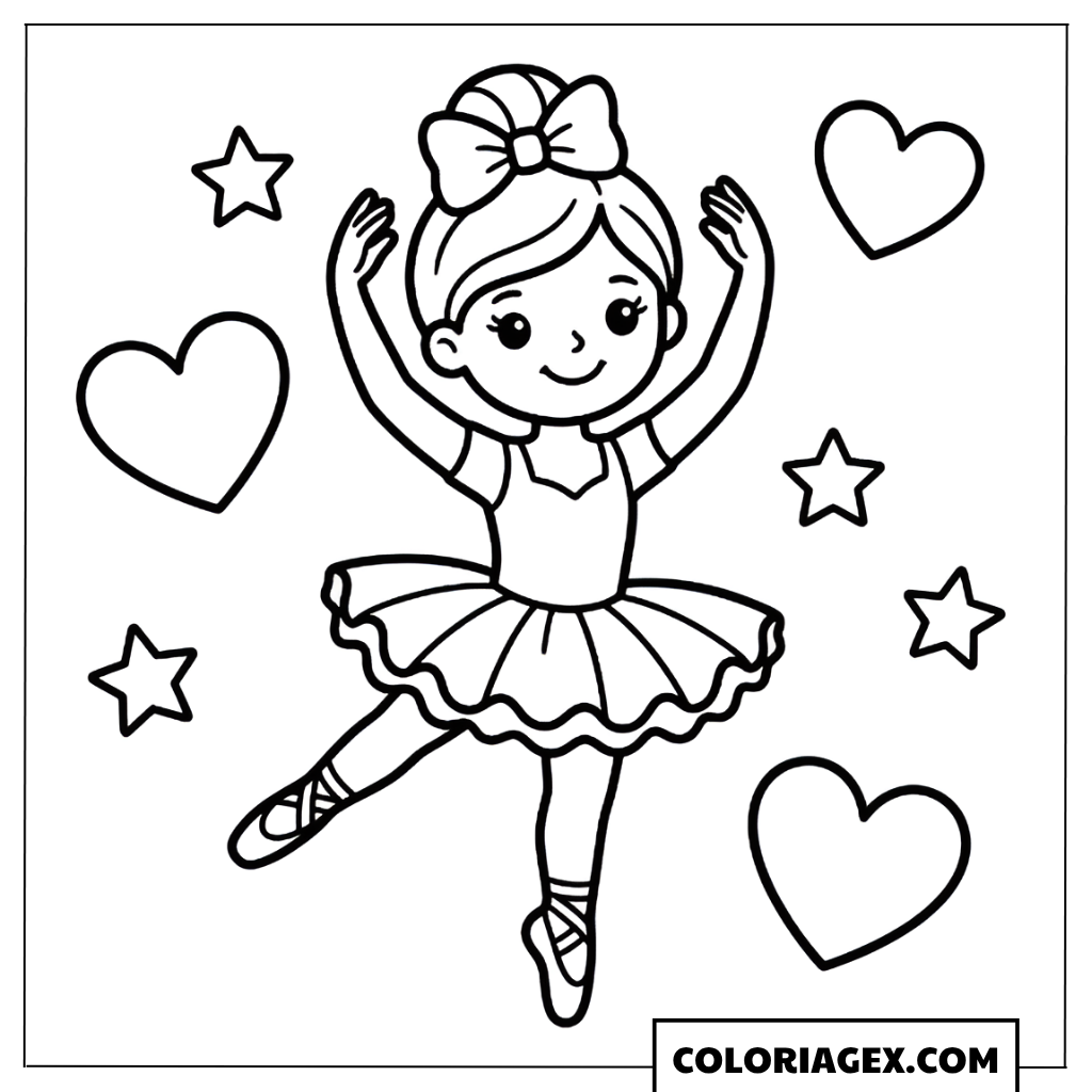 Coloriage Petite Barbie kawaii