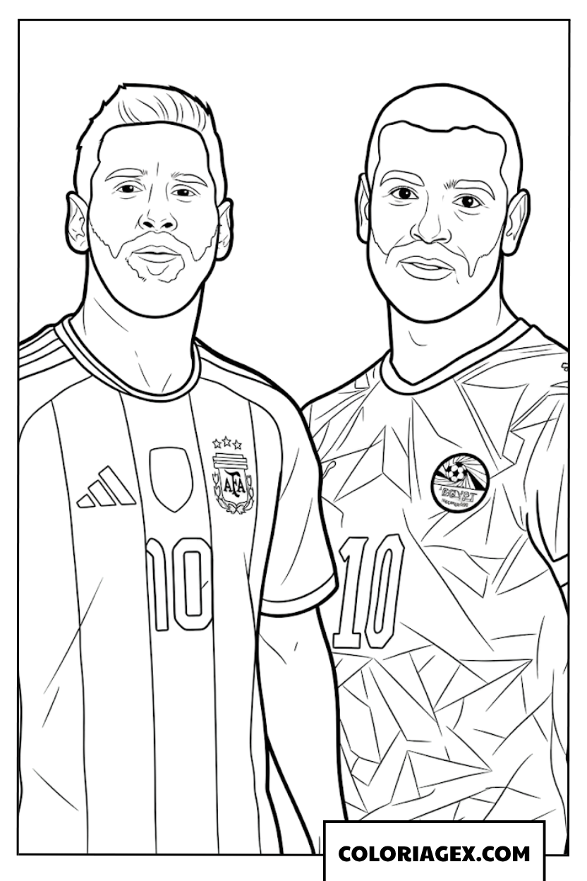 Coloriage deux stars face a face