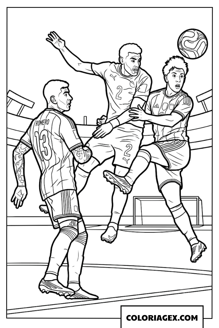 Coloriage duel aérien intense