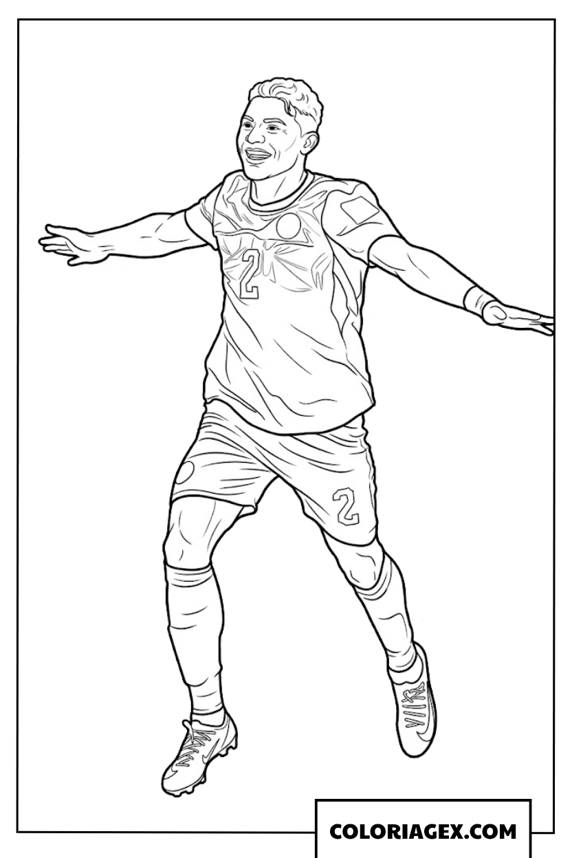 Coloriage joueur égyptien célèbre