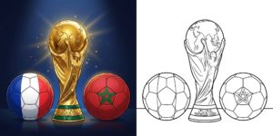 ft - Coupe du Monde 2026 : Coloriage France vs Maroc ft