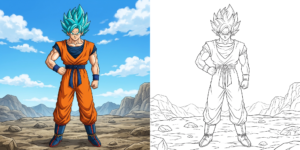 ft - Dessin Goku Super Saiyan ft