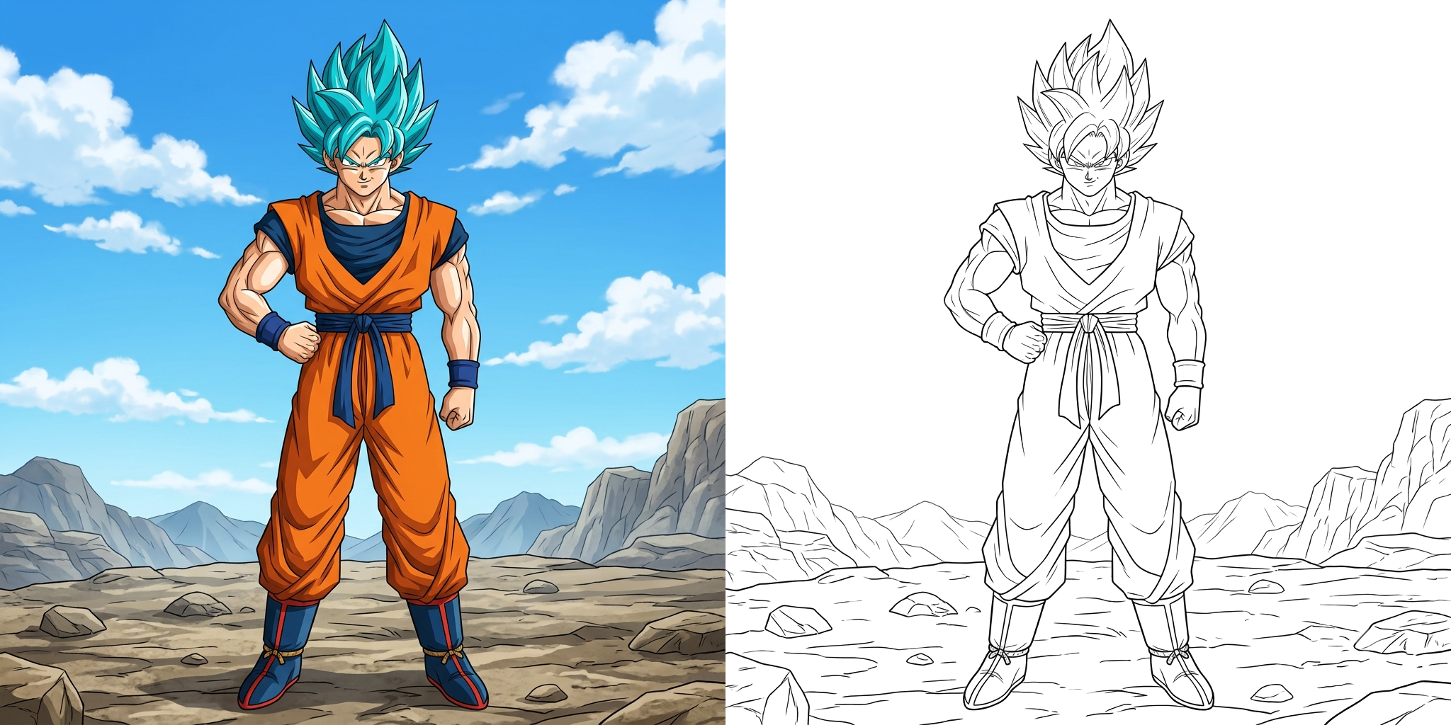 ft - Dessin Goku Super Saiyan ft