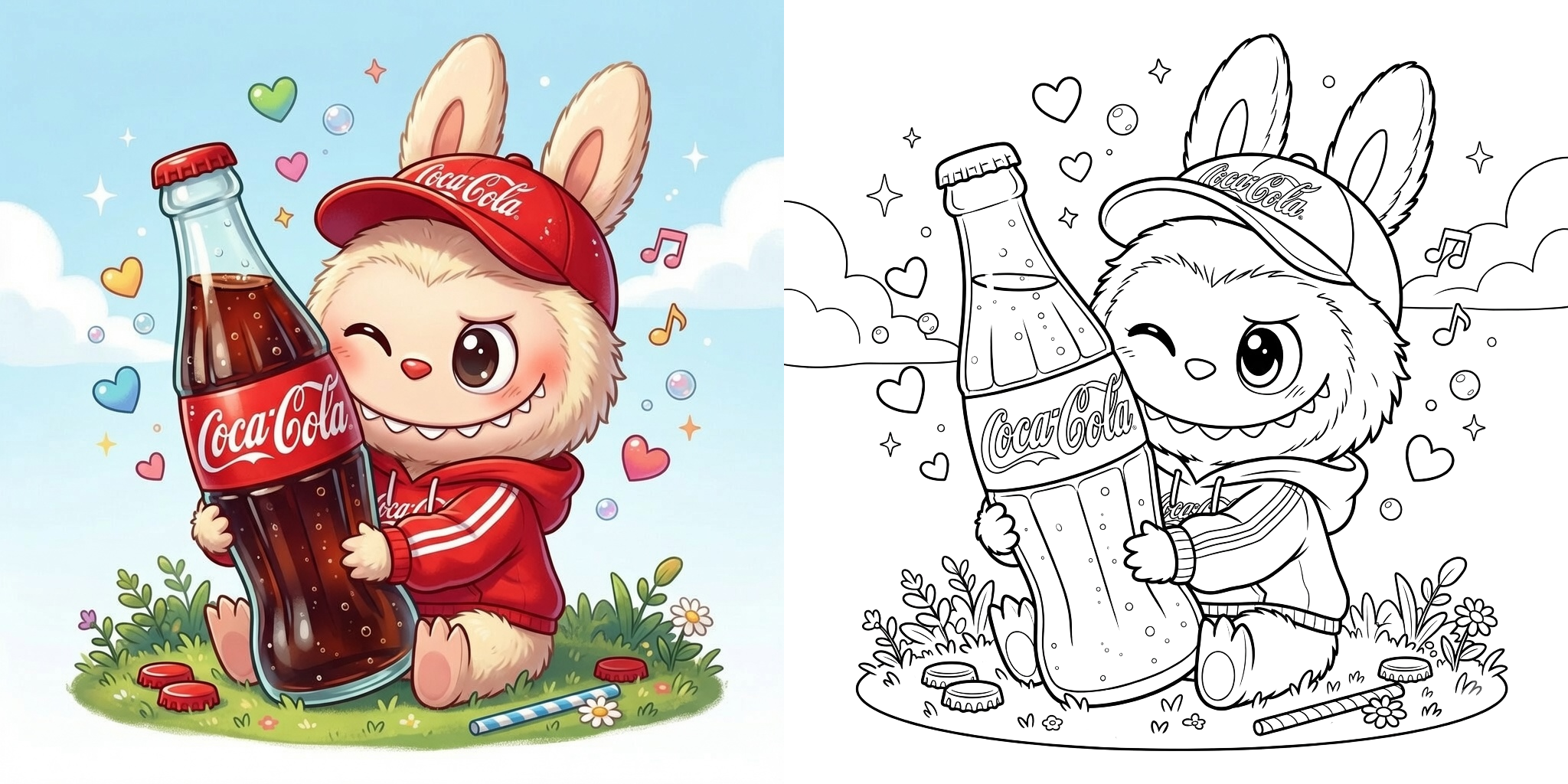 ft - Dessin Labubu Coca Cola ft