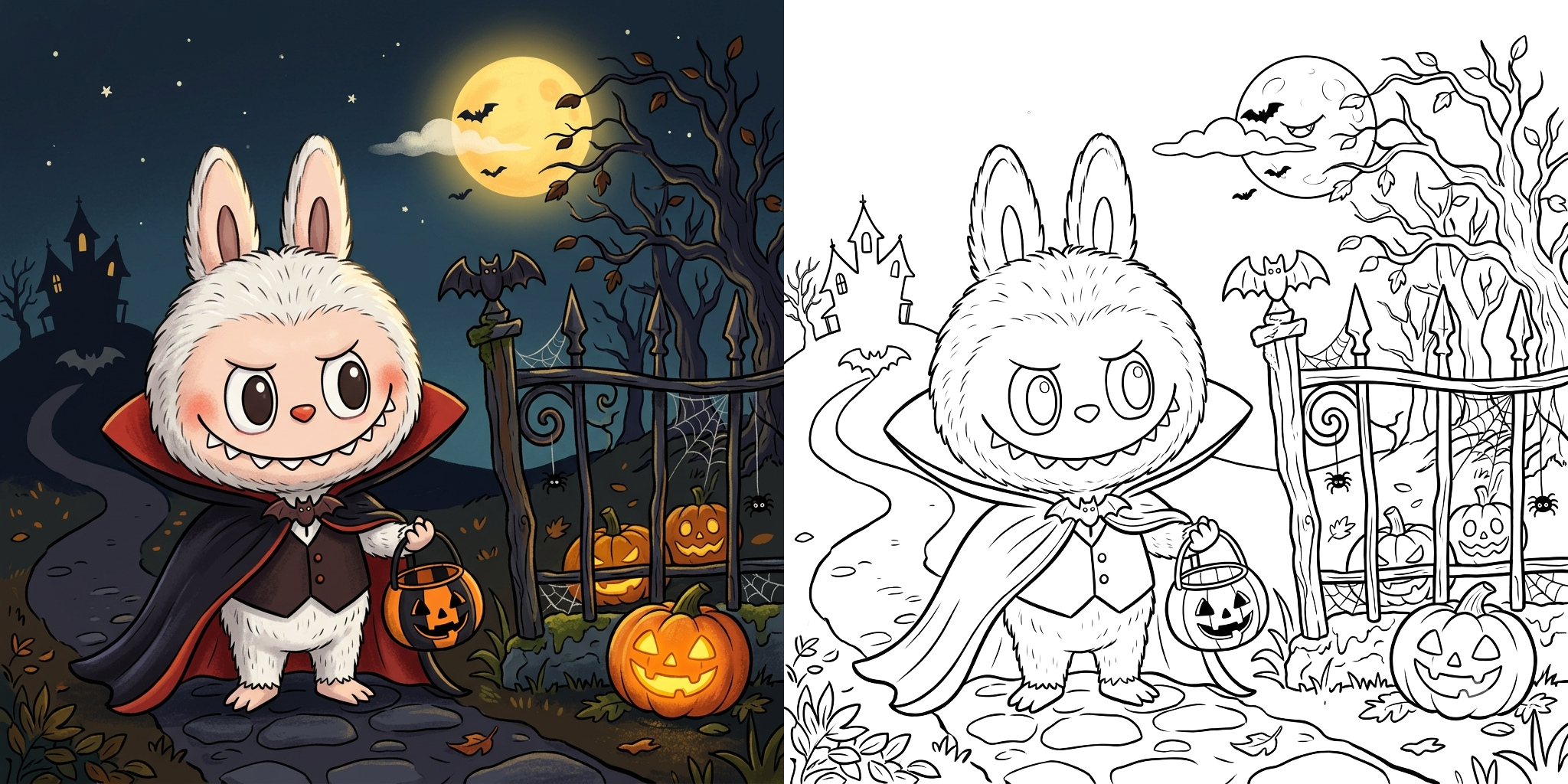 ft - Dessin Labubu Halloween ft