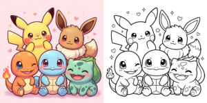 ft - Dessin Pokemon Mignon pour Enfants ft