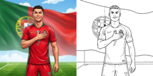 ft - Dessin Ronaldo Portugal ft