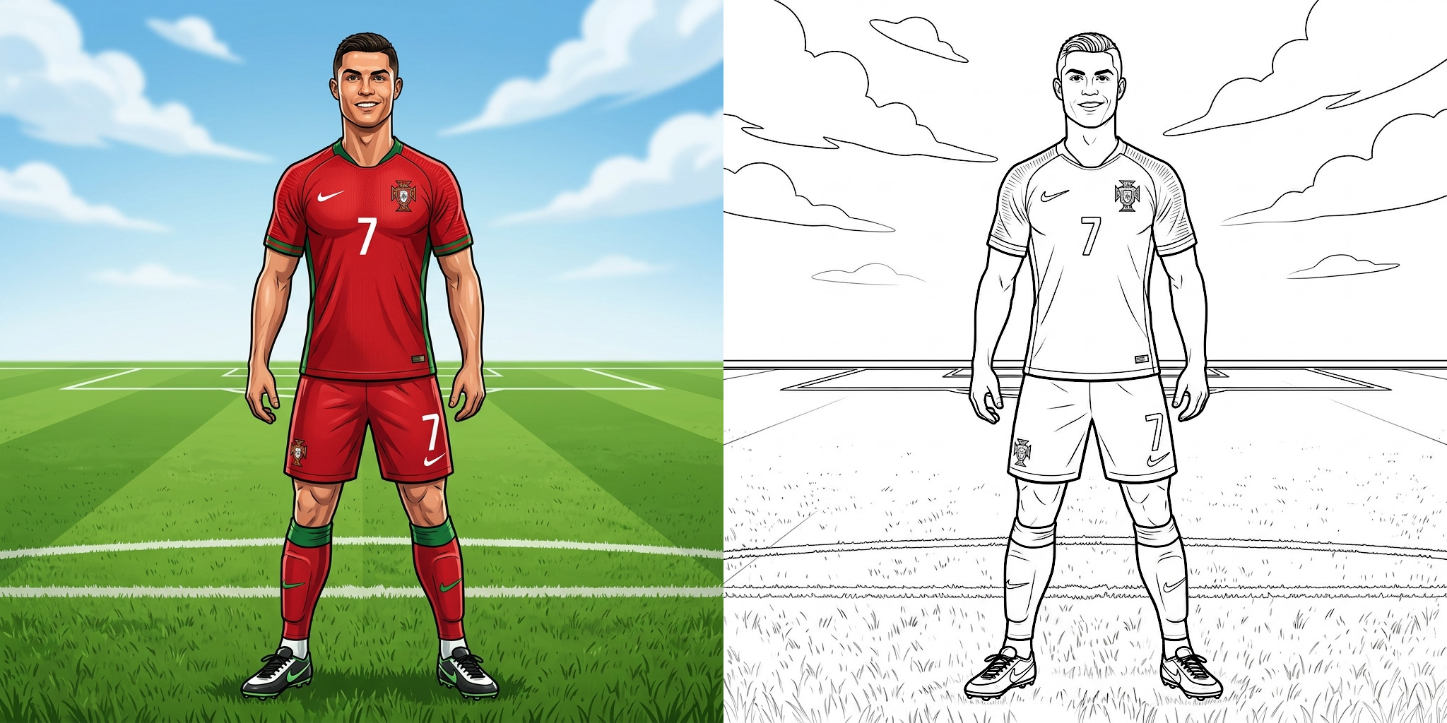ft - Dessin Ronaldo ft