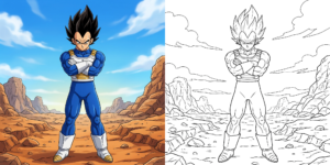 ft - Dessin Vegeta Dragon Ball Z ft
