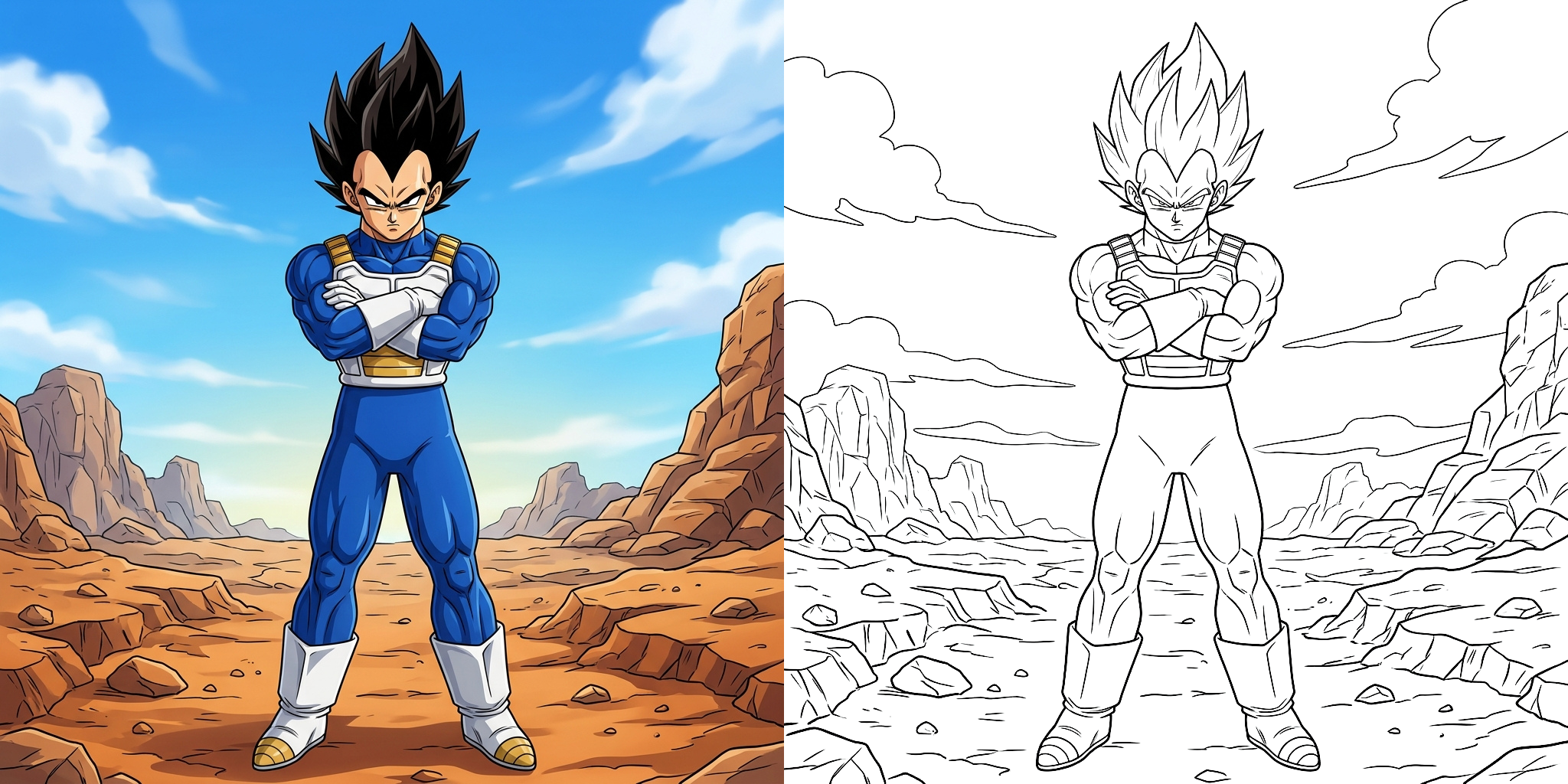 ft - Dessin Vegeta Dragon Ball Z ft