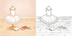 ft - coloriage de tutus de ballet ft