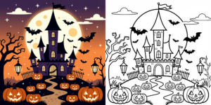 ft - coloriage halloween ft