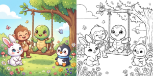 ft - Coloriage Animaux Mignons ft
