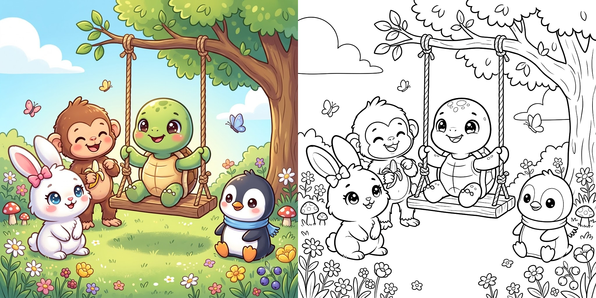 ft - Coloriage Animaux Mignons ft