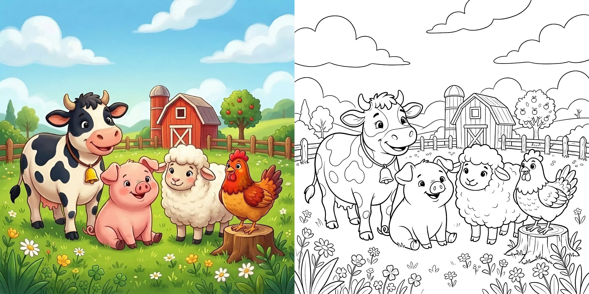 ft - Coloriage Animaux de la Ferme ft