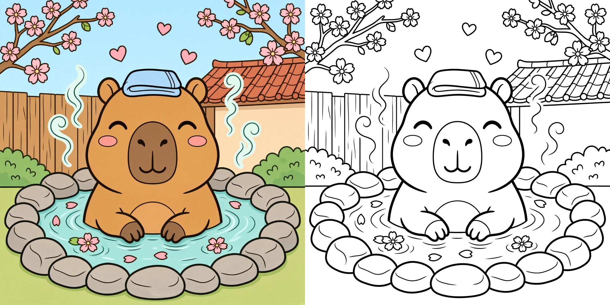Coloriage Capybara feature