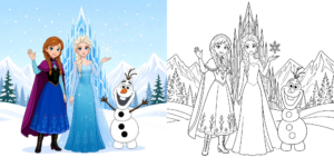Coloriage Reine Des Neiges feature