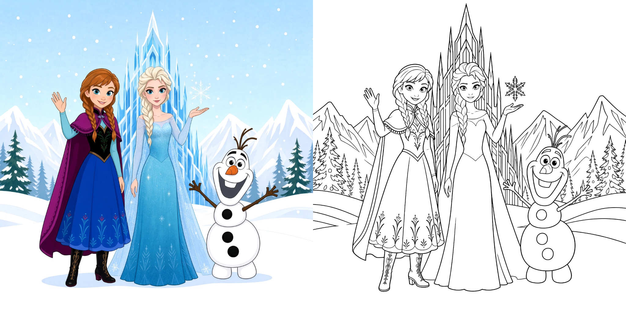 Coloriage Reine Des Neiges feature