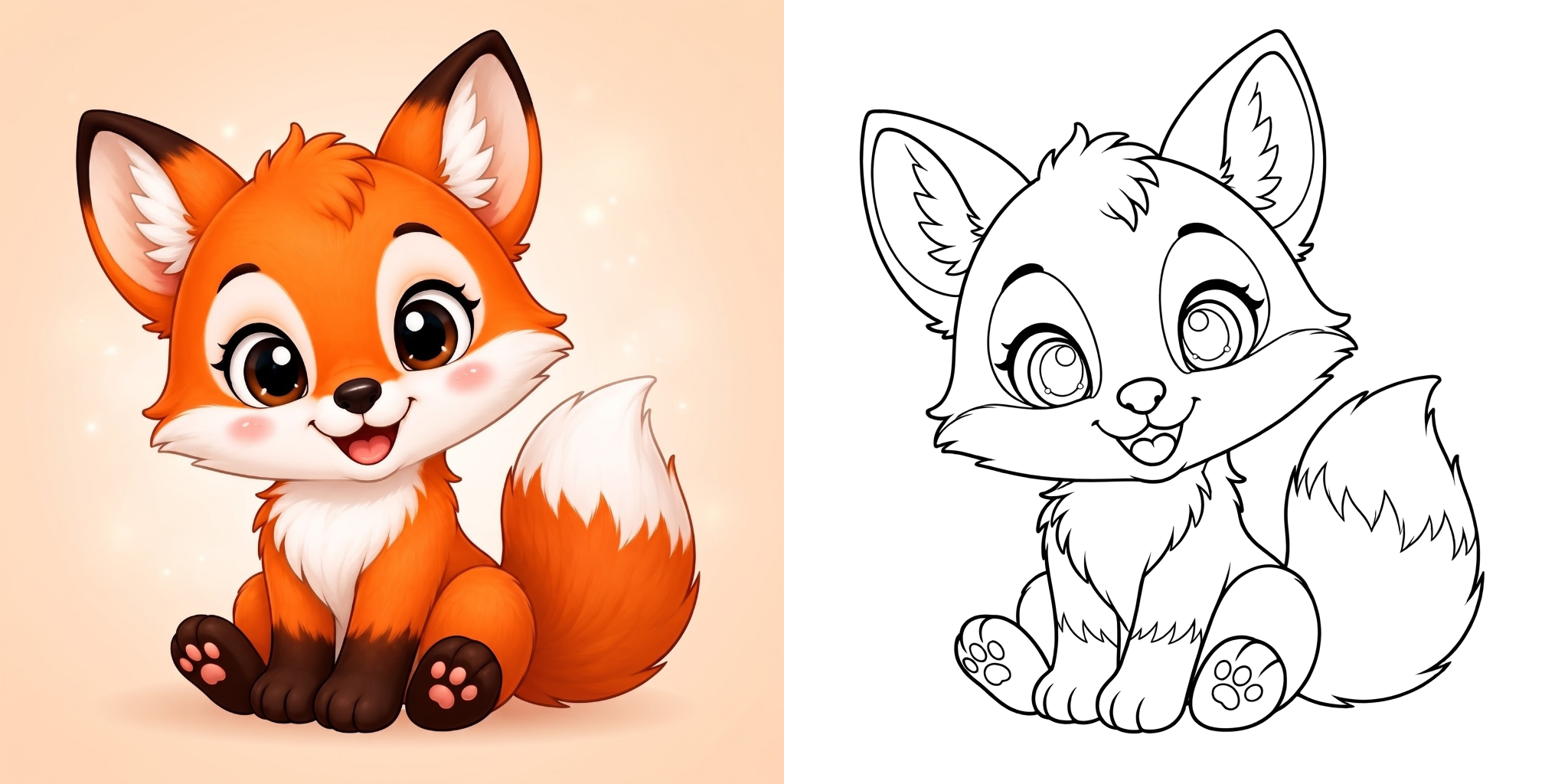 Coloriage Renard feature