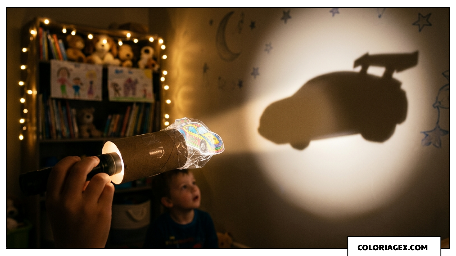 Projecteur magique de voiture fait maison