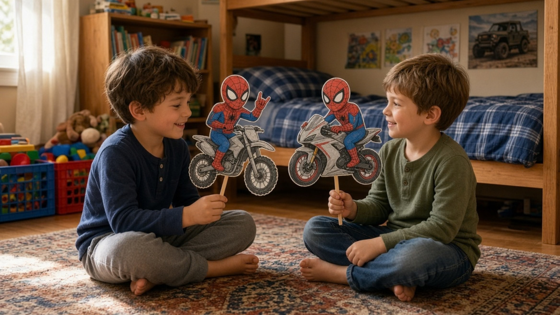 Comment fabriquer une marionnette à bâtonnet Spider-Man pour raconter des histoires